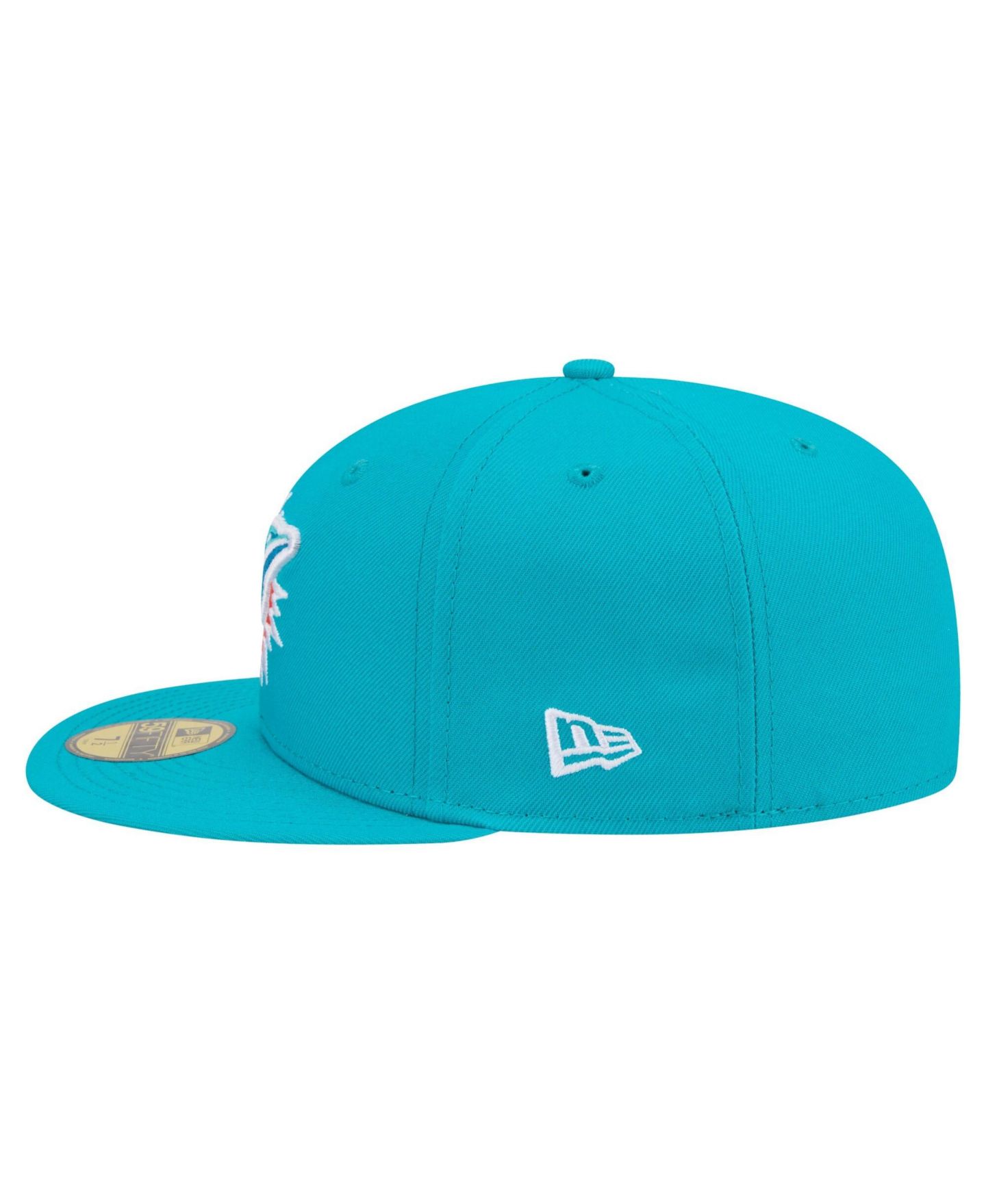 Мужская кепка New Era Aqua Miami Dolphins 59FIFTY Fitted Hat — фото 6