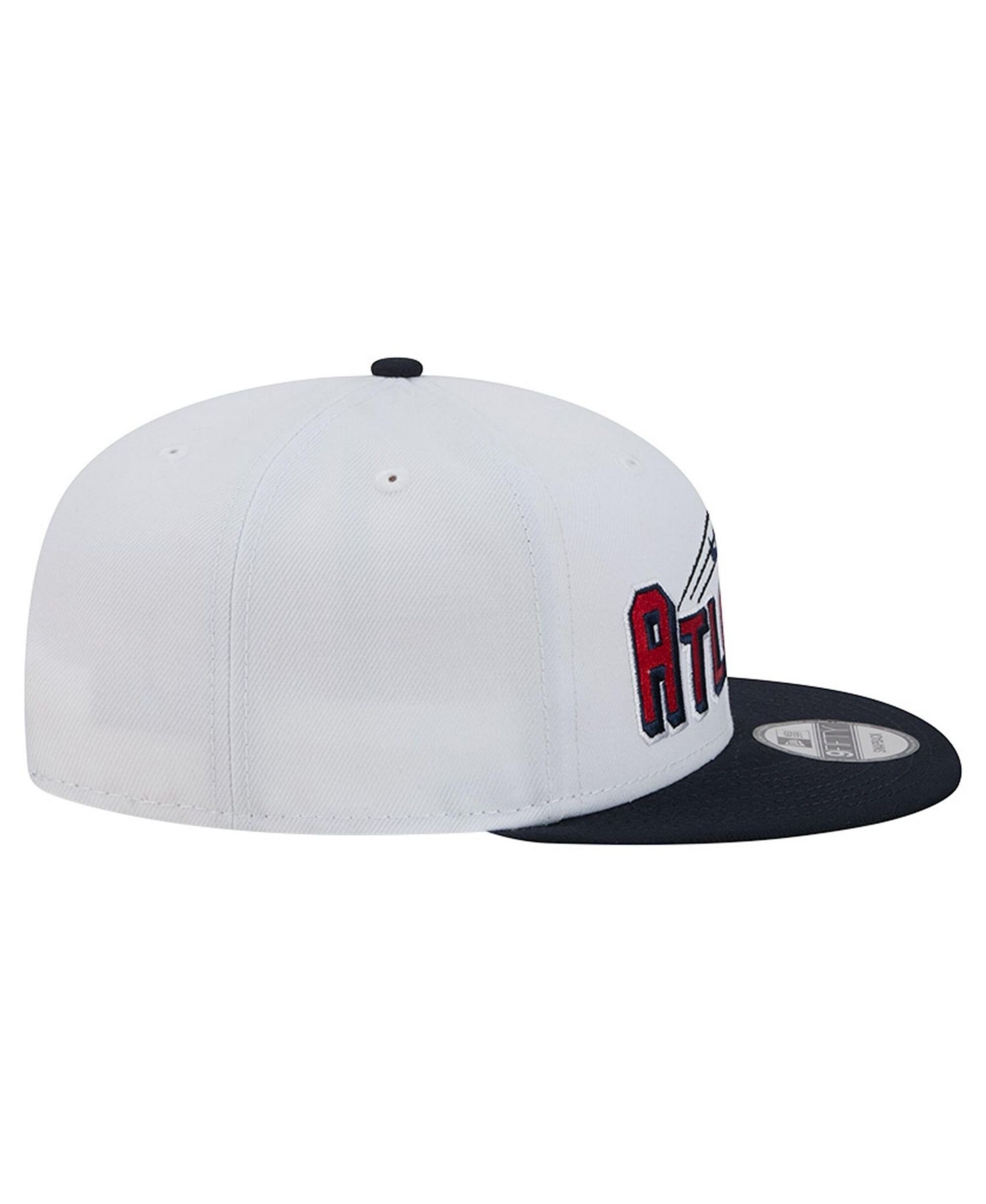 Men's White Atlanta Braves Retro Sweep 9FIFTY Snapback Hat