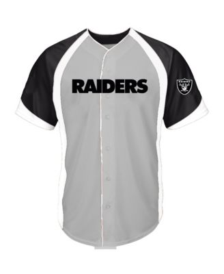 Men's Gray Las Vegas Raiders Big & Tall Button-Up Fashion Top