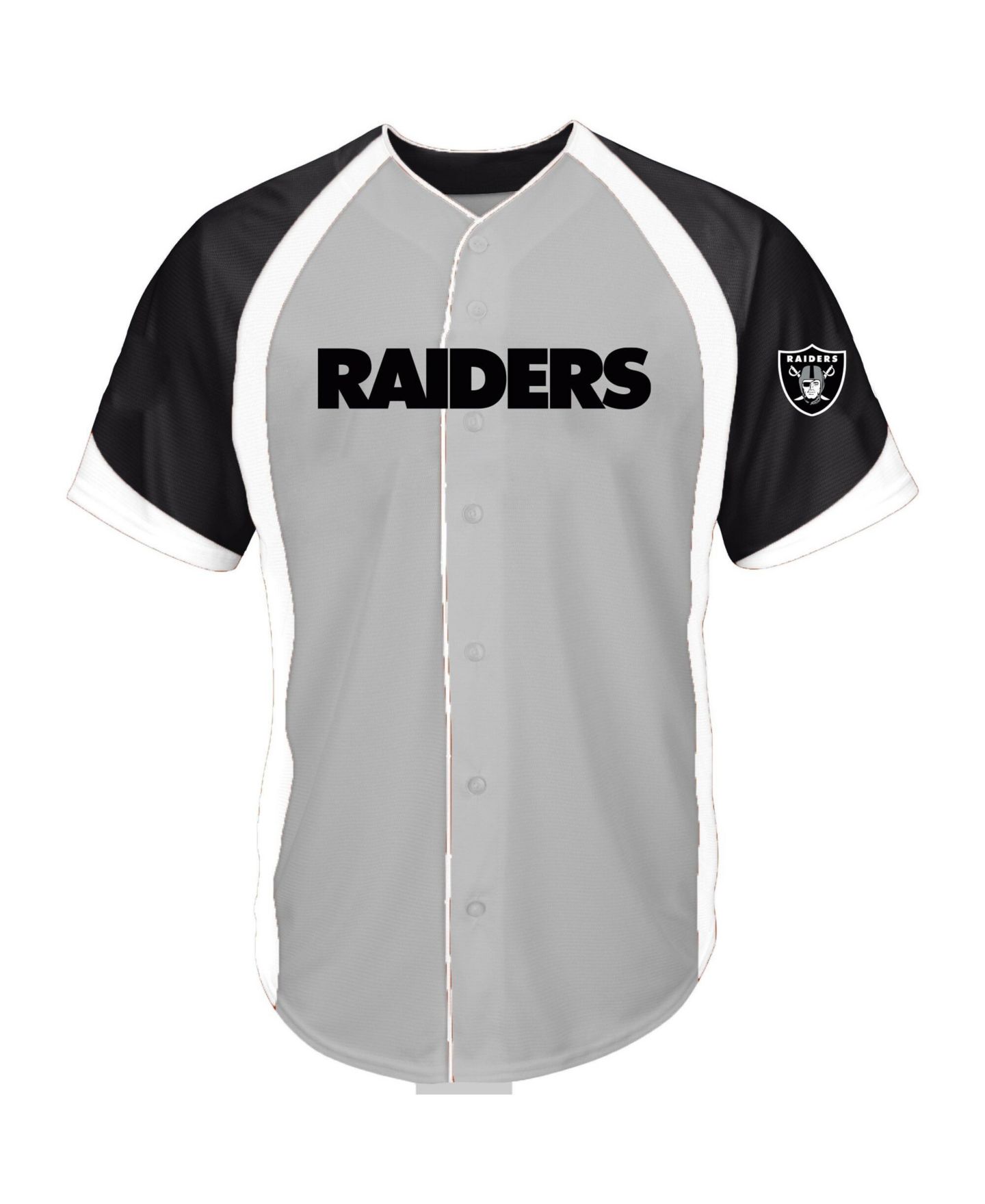 Мужская рубашка на пуговицах Profile Las Vegas Raiders, большие размеры, Gray — фото 1