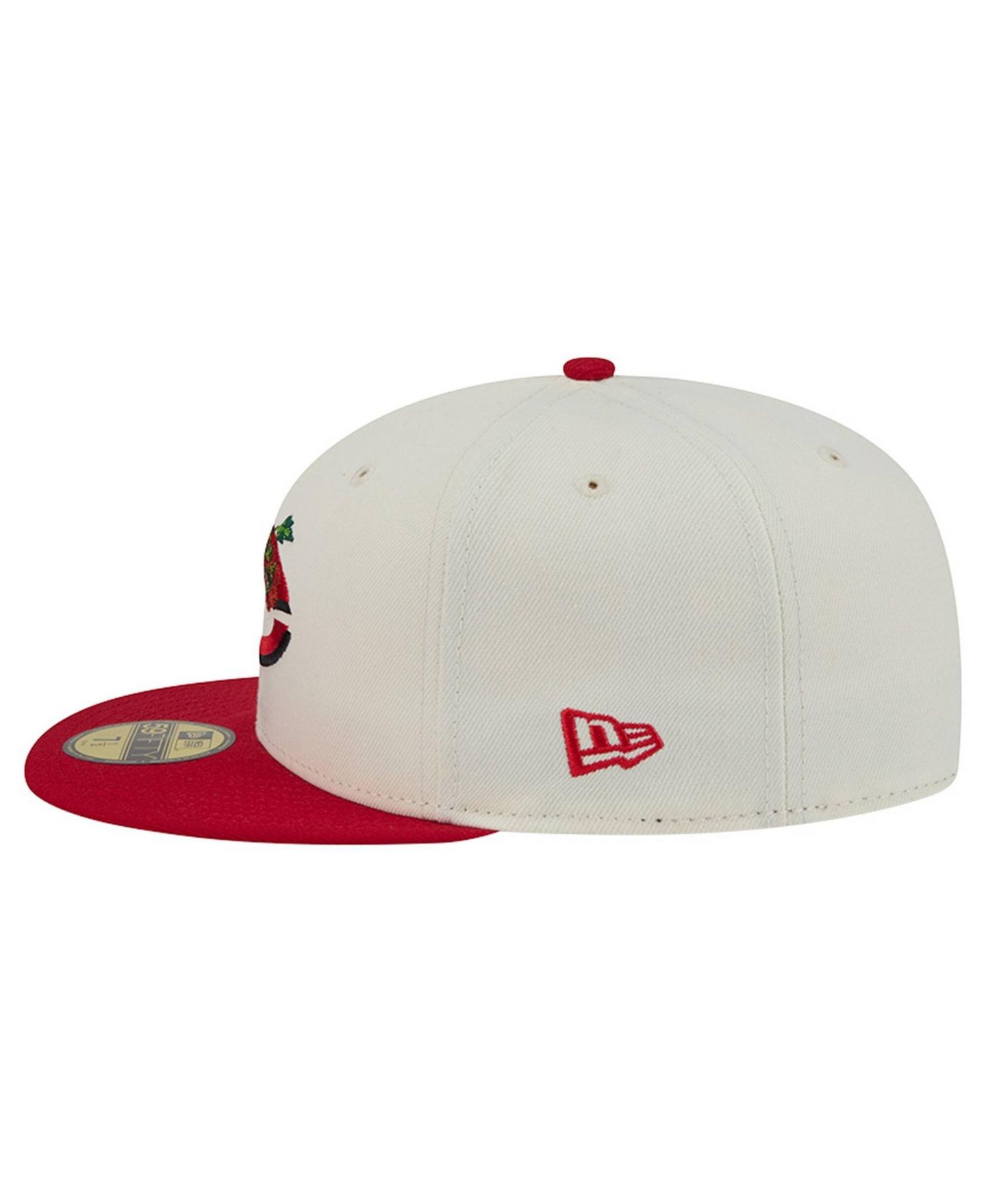 Мужская кепка New Era White/Red Cincinnati Reds Blossom 59FIFTY Fitted Hat — фото 7