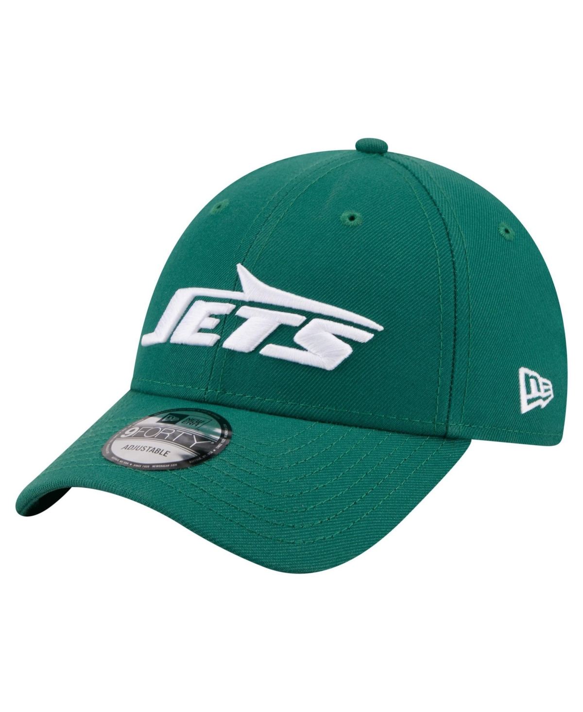 New Era Men's Green New York Jets Core Team 9FORTY Adjustable Hat - Green
