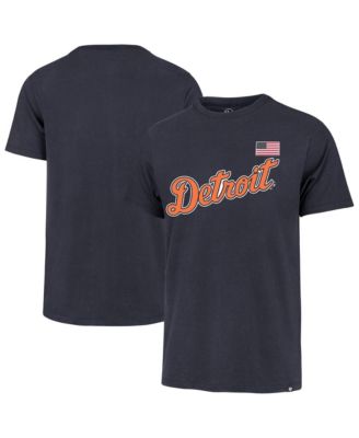 Men's Navy Detroit Tigers Heritage U.S. Flag T-Shirt