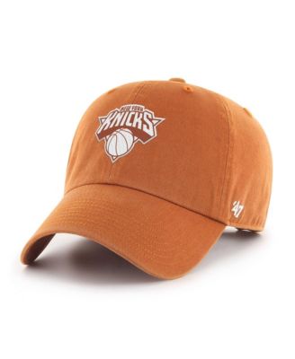 Men's Orange New York Knicks Color Pack Clean Up Adjustable Hat
