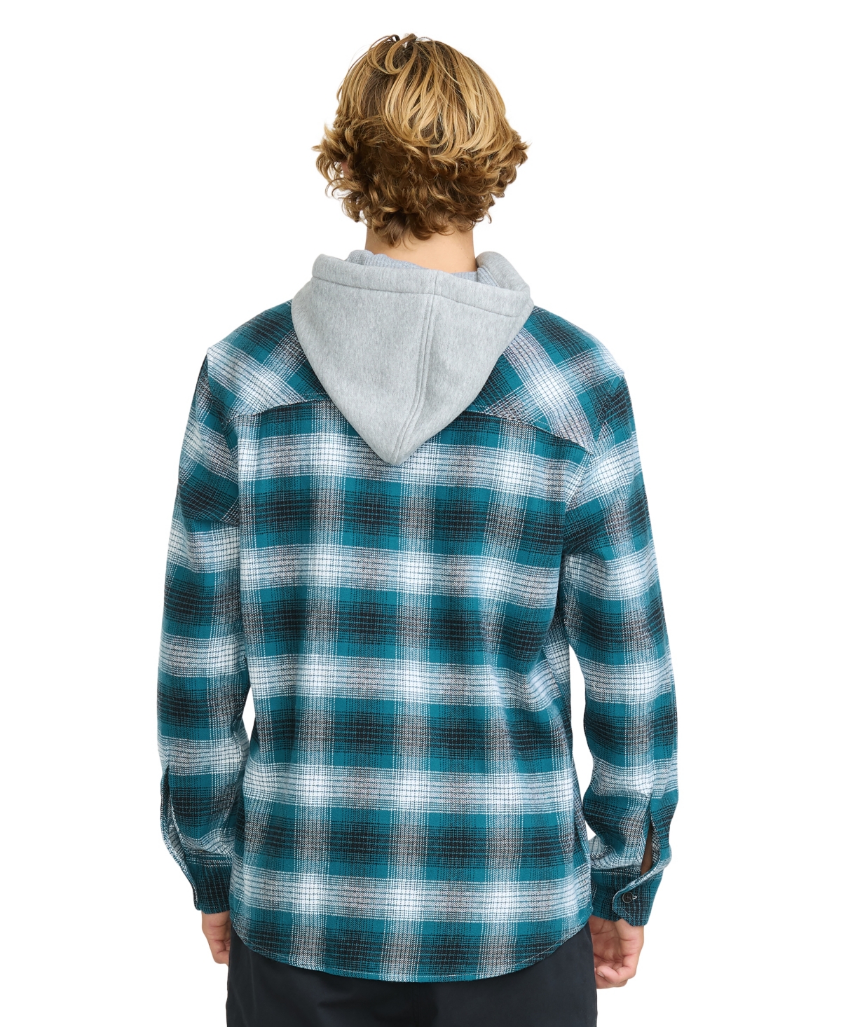 Quiksilver Men's Delton Hooded Flannel Shirt