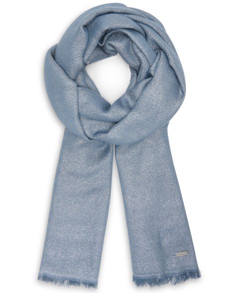 Женский шарф Calvin Klein Lightweight Metallic Evening, цвет: Индиго