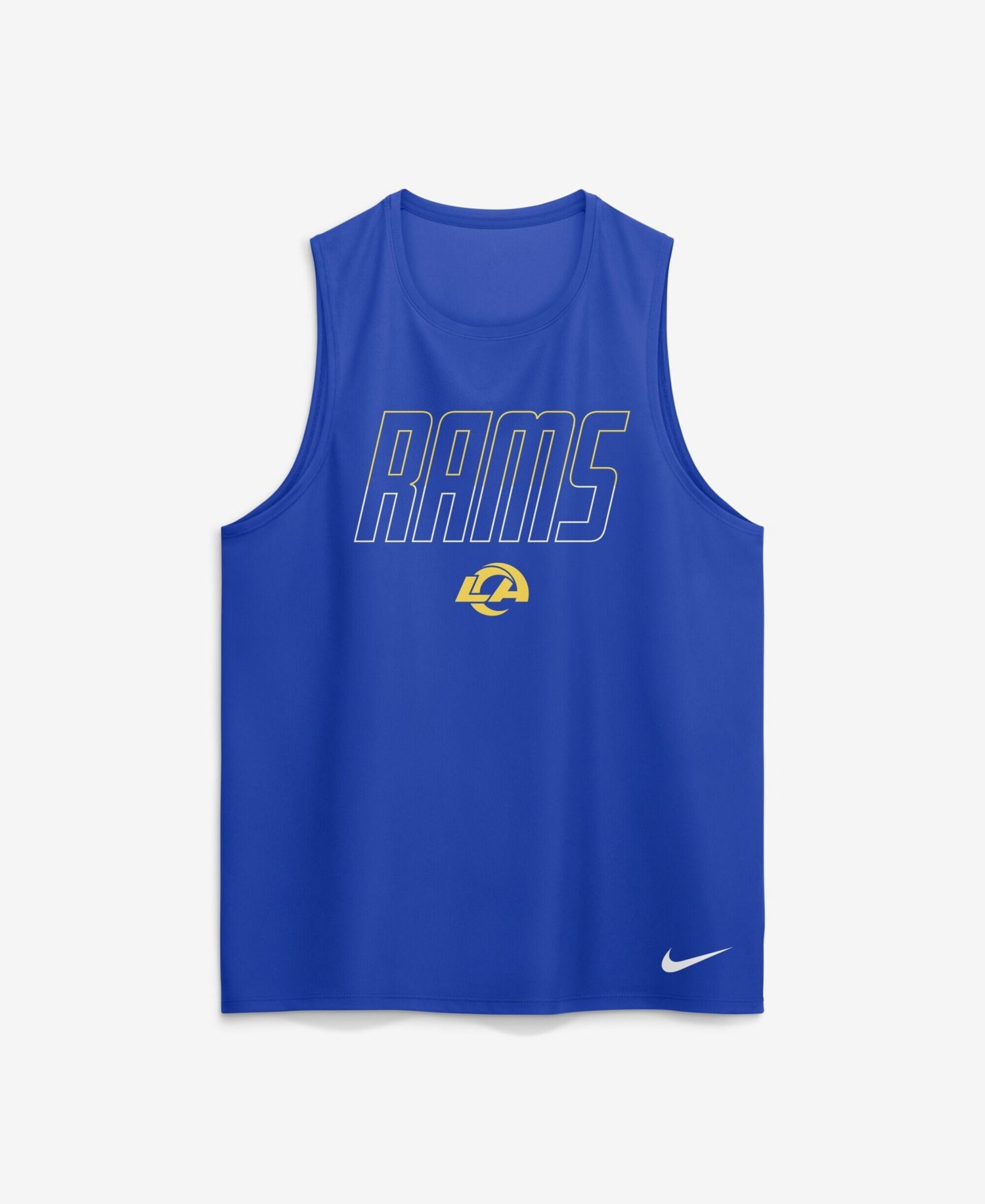 Men's Royal Los Angeles Rams Kickoff Miler Dri-FIT Tank Top