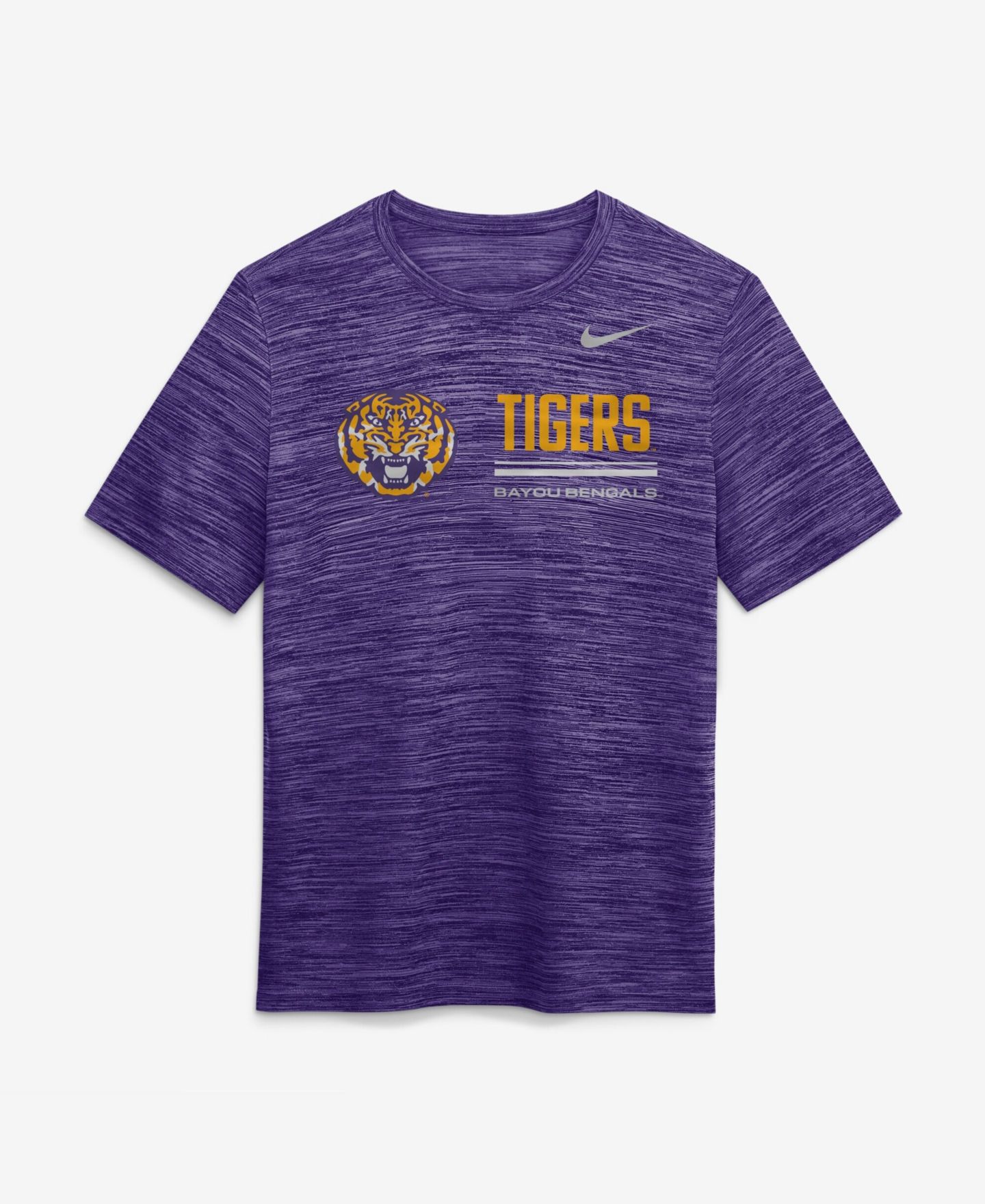 Мужская футболка Nike Purple LSU Tigers Sideline Velocity Dri-FIT — фото 2