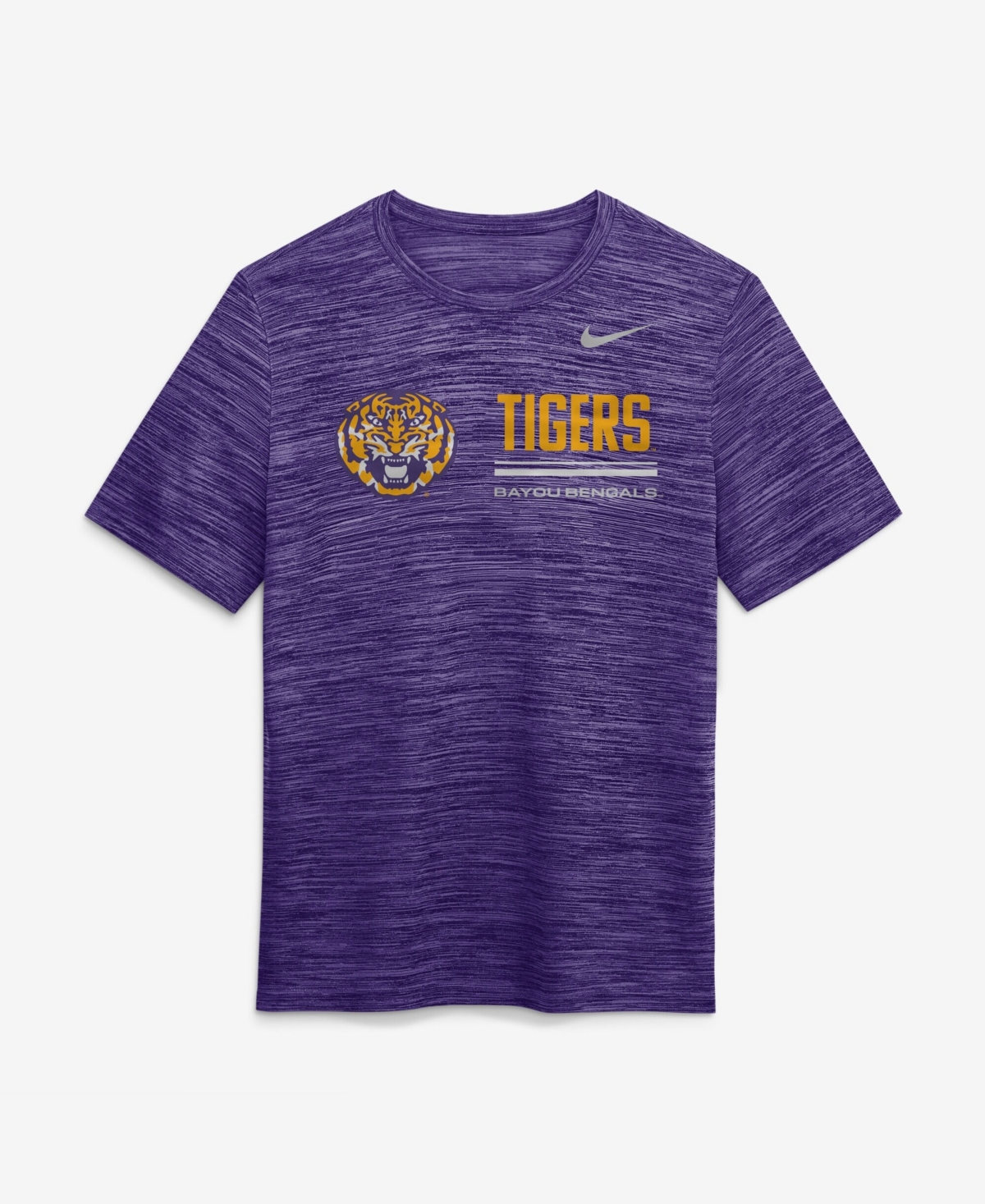 Nike Men's Purple Lsu Tigers Sideline Velocity Dri-fit T-Shirt