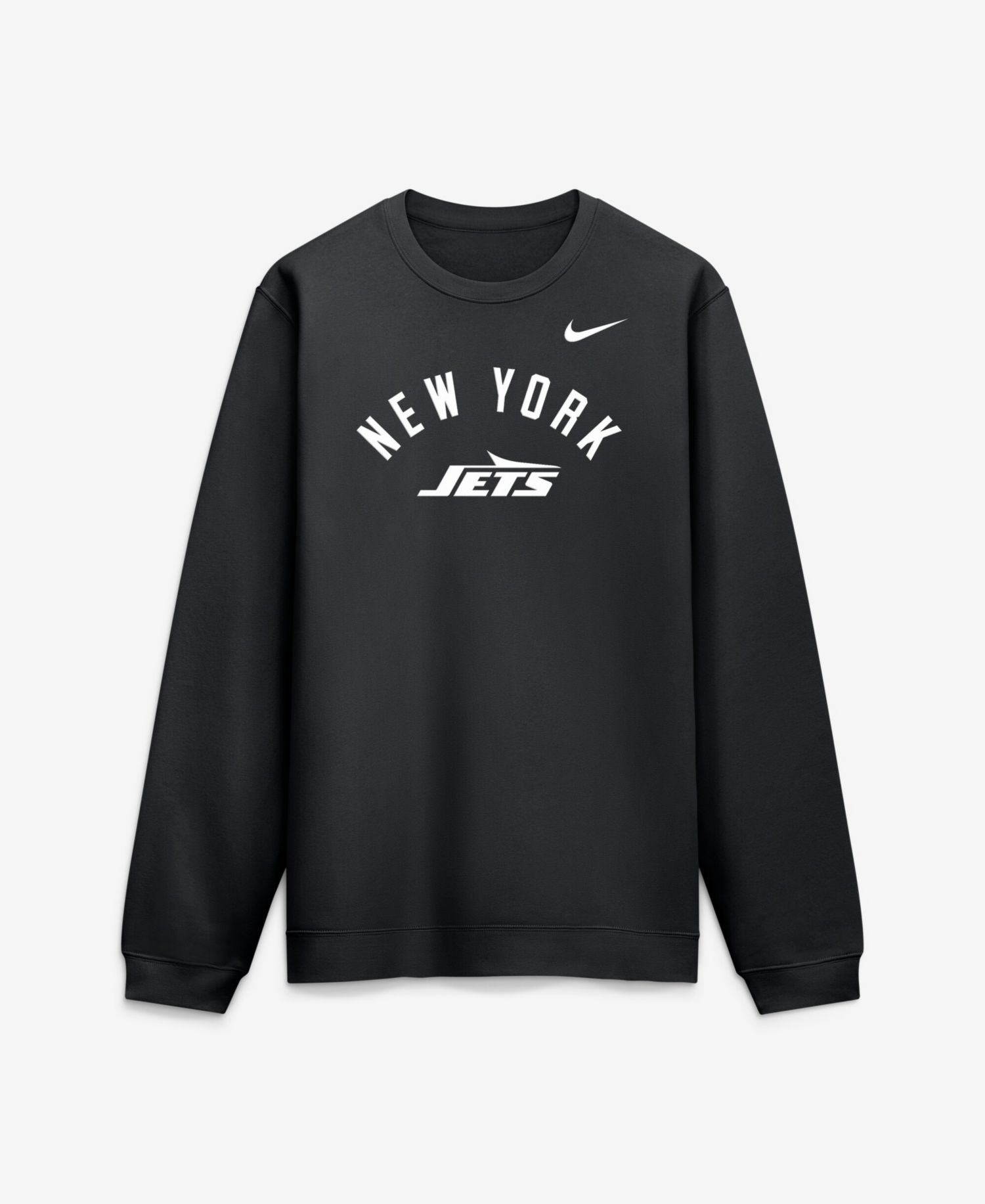 Men's Black New York Jets Defensive Leader Club Fleece Sweatshirt