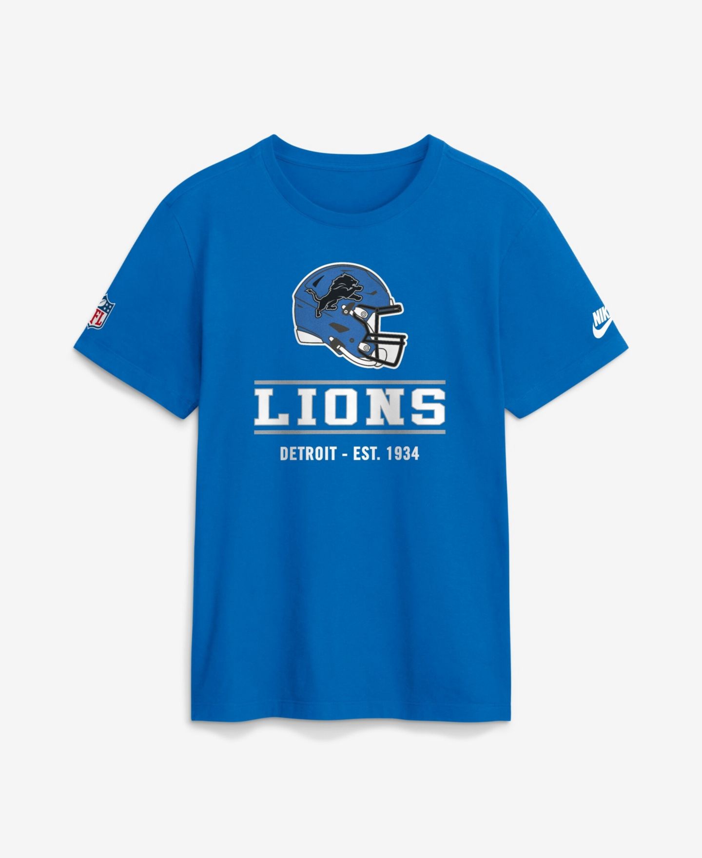 Мужская футболка Nike Blue Detroit Lions Sideline Alternate Final Sprint Dri-FIT — фото 1