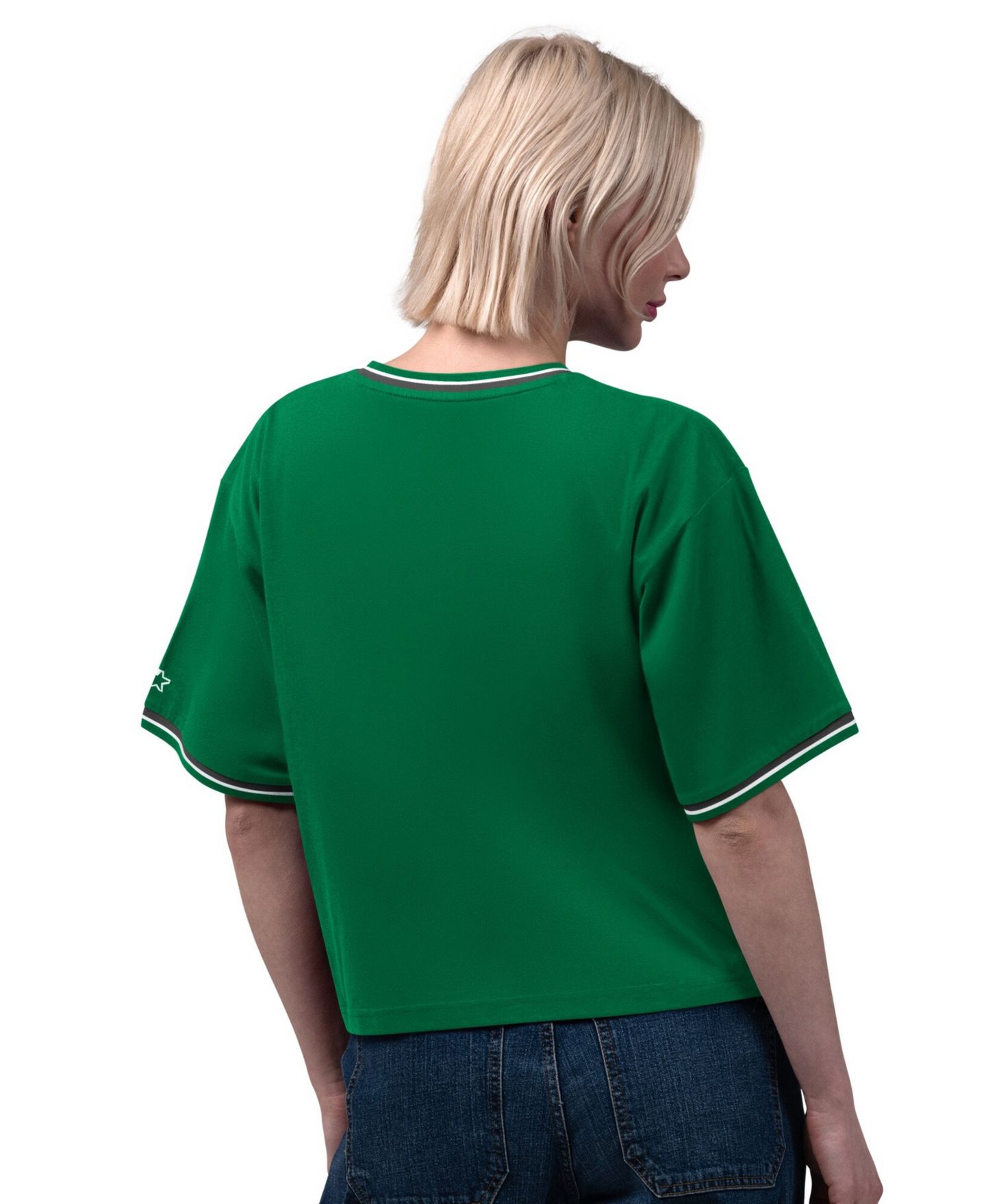Женская футболка Starter Kelly Green Philadelphia Eagles Vintage Ace Cropped — фото 2