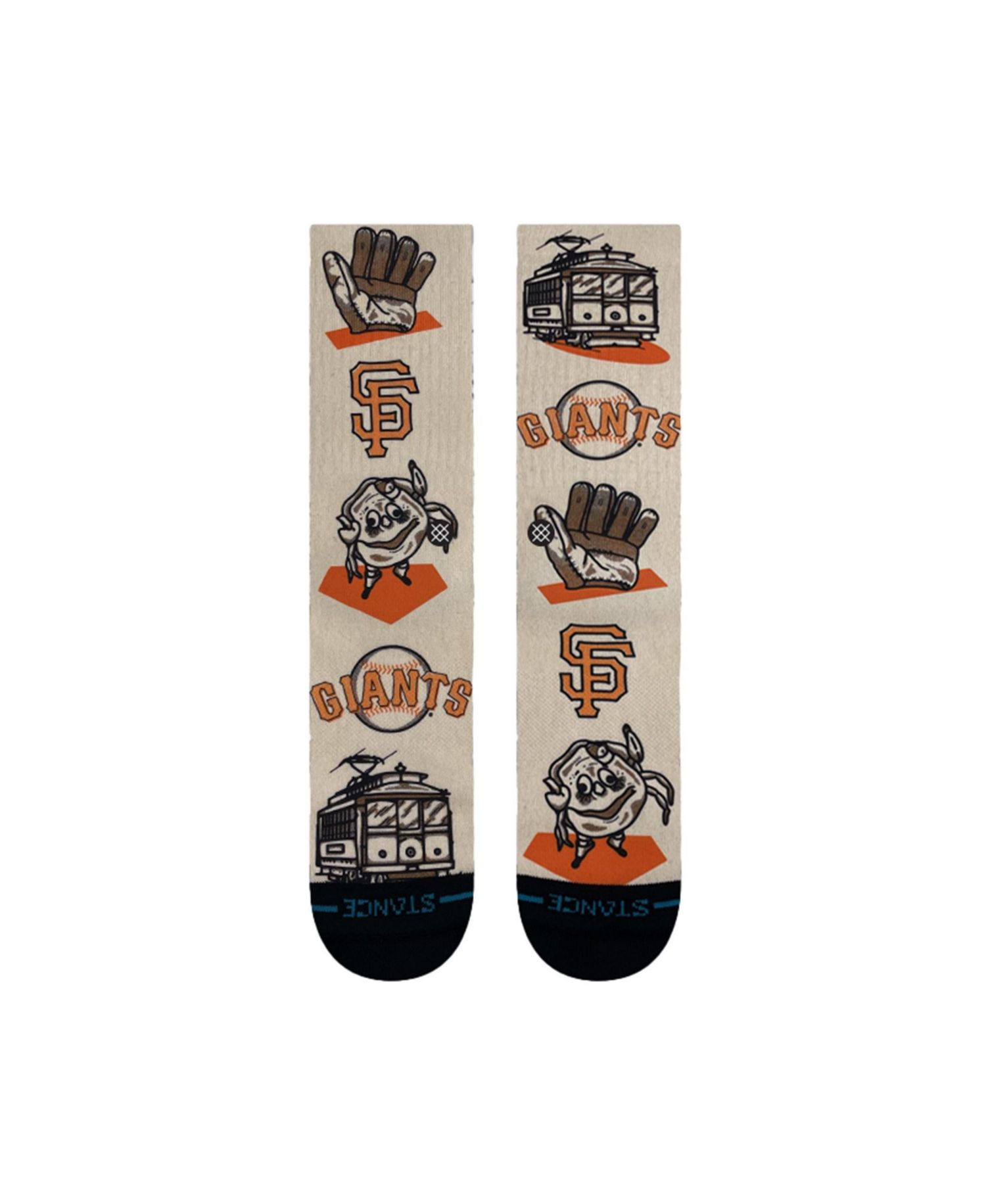 Men's and Women's Orange San Francisco Giants Local Crew Socks