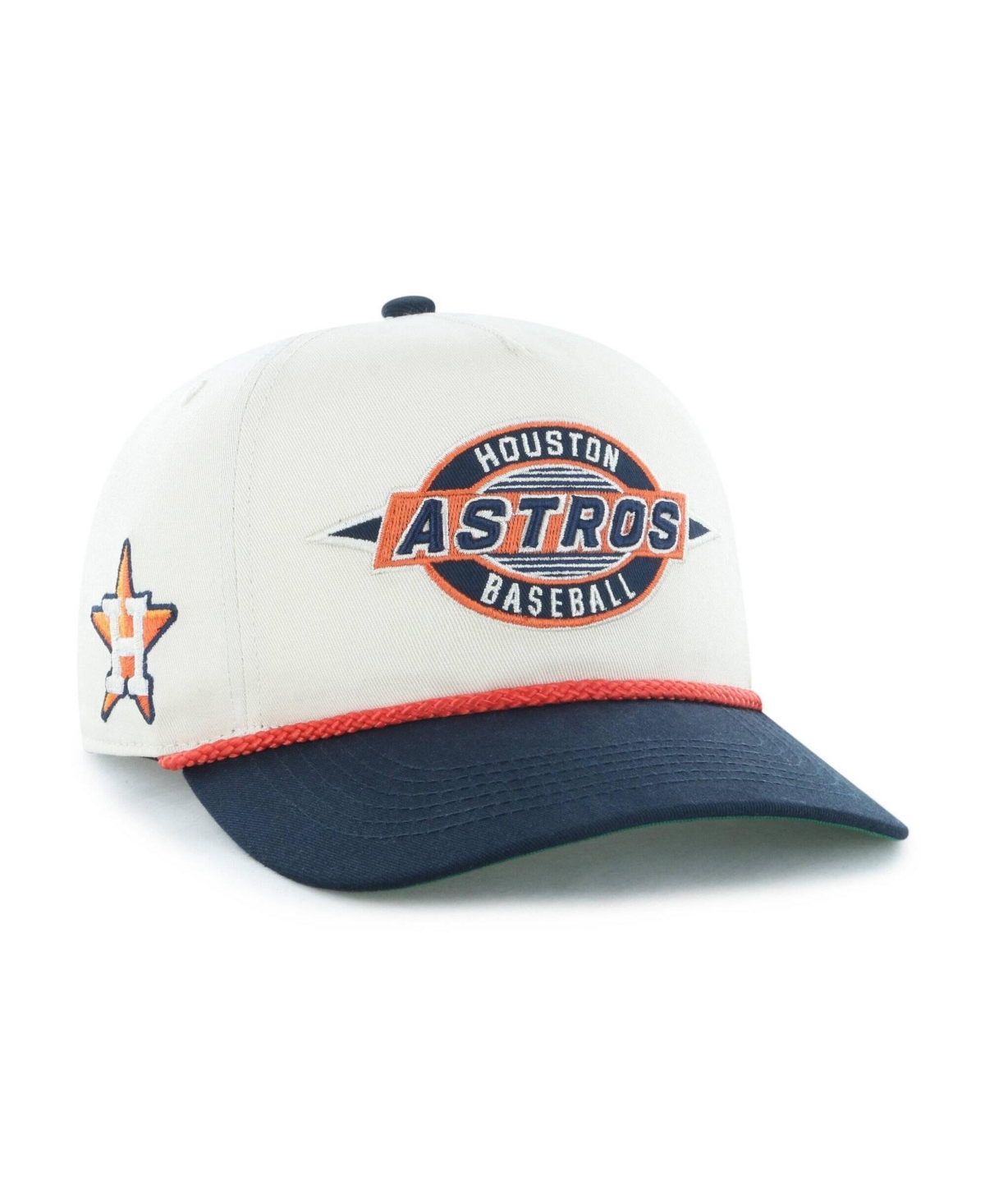 47 Brand Men's Natural Houston Astros Frame Out Hitch Adjustable Hat - Natural, Navy