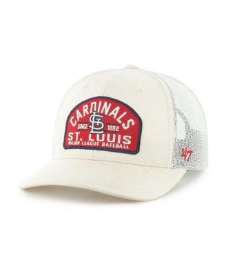 47 Brand Men's Cream St. Louis Cardinals Leland Adjustable Trucker Hat