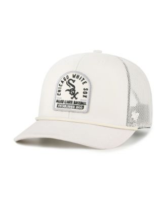 47 Brand Men's Cream Chicago White Sox Gravestone Adjustable Trucker Hat