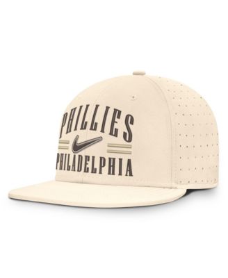 Men's Natural Philadelphia Phillies True Dri-FIT AeroBill Fitted Hat
