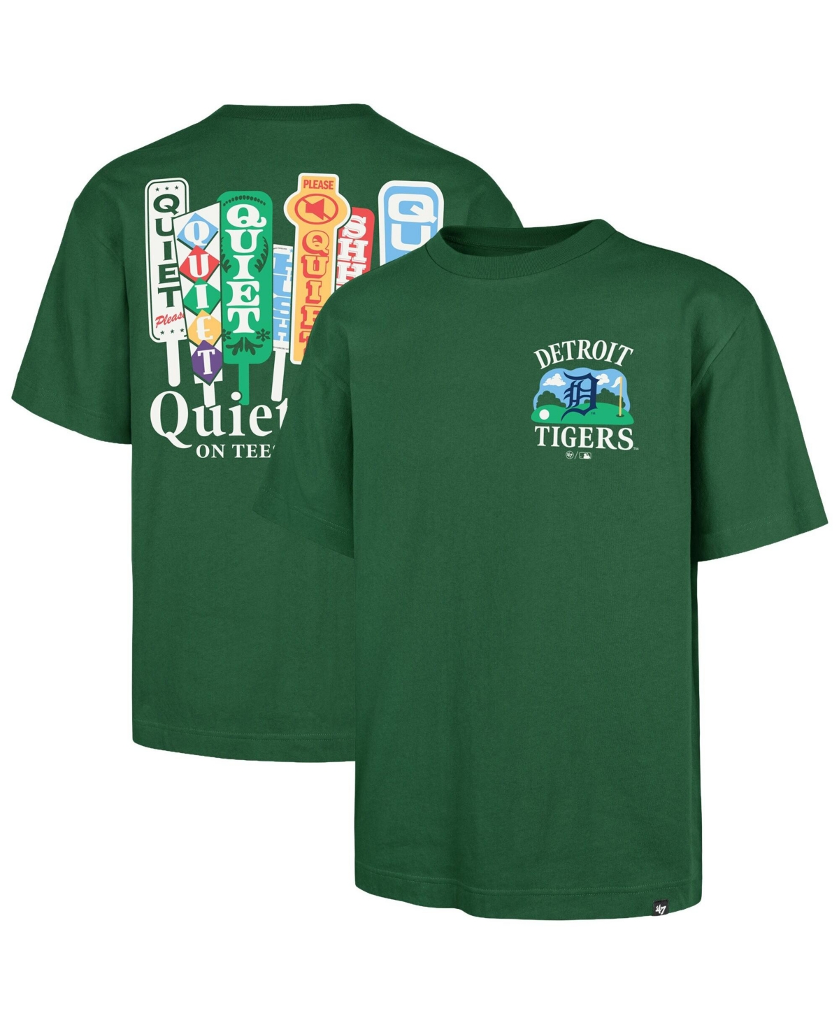 '47 Brand Men's Green Detroit Tigers Plackard Foundation T-Shirt