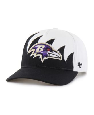 47 Brand Men's White Baltimore Ravens Jagged Hitch Adjustable Hat