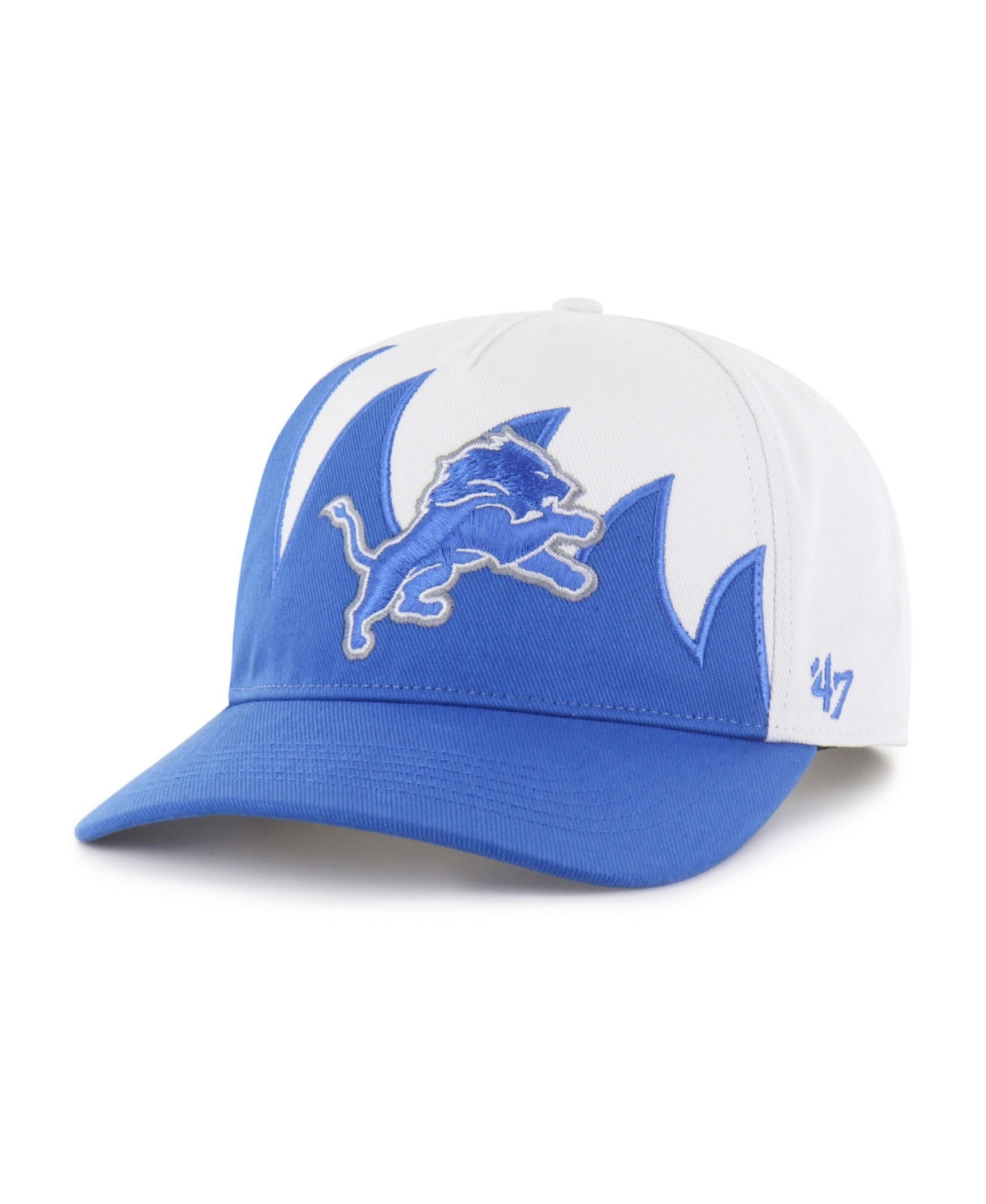 47 Brand Men's White Detroit Lions Jagged Hitch Adjustable Hat - White