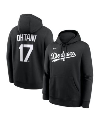 Men's Shohei Ohtani Black Los Angeles Dodgers Player Name & Number Club Pullover Hoodie