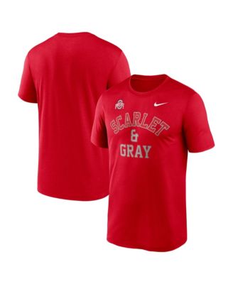 Men's Scarlet Ohio State Buckeyes Primetime Arch Mantra Legend Dri-FIT T-Shirt