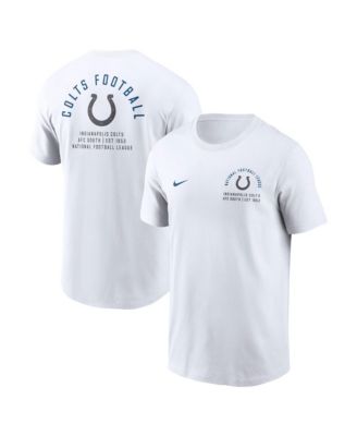 Men's White Indianapolis Colts Split Logo T-Shirt
