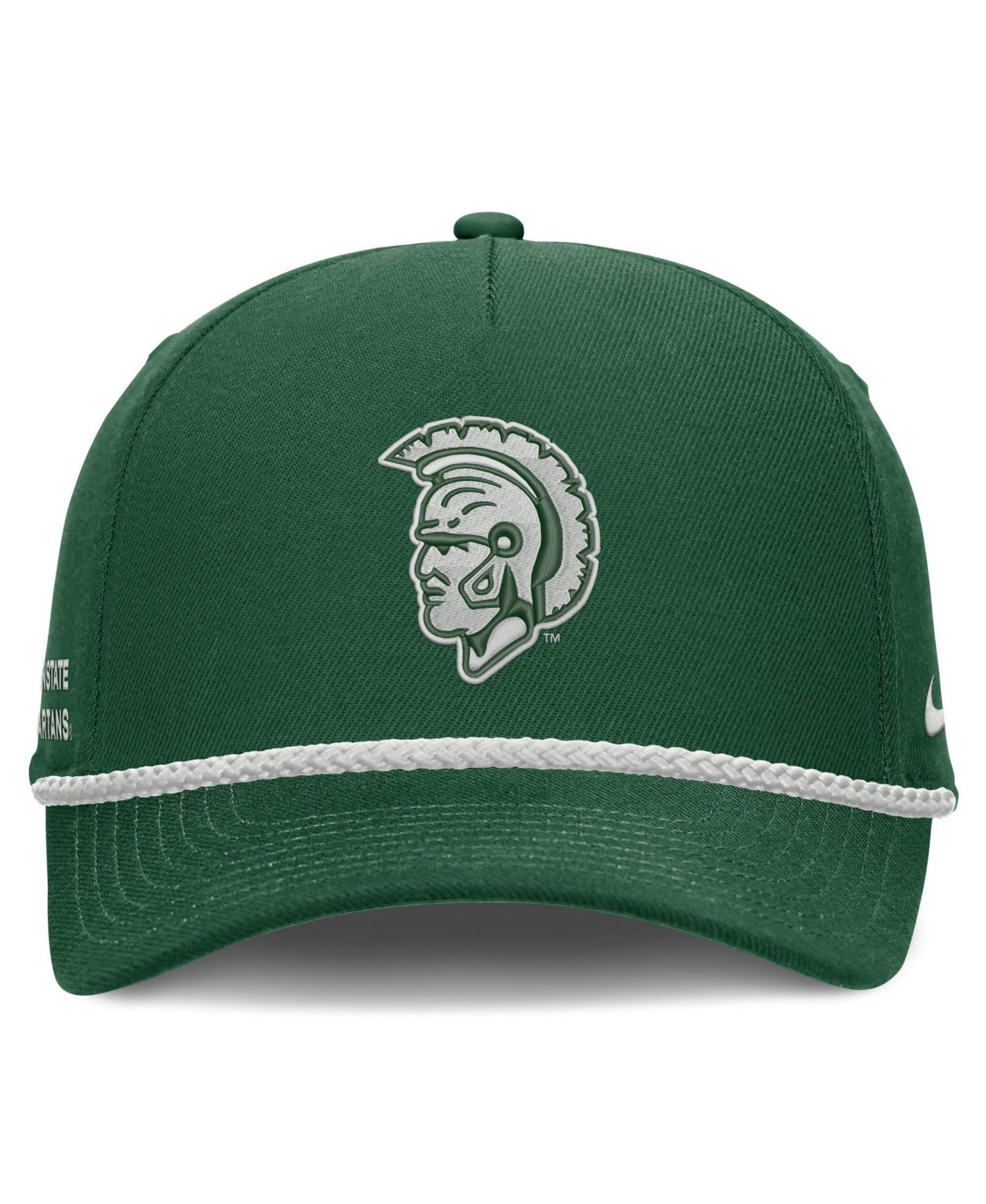 Men's and Women's Green Michigan State Spartans Rope Rise Adjustable Hat