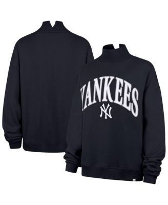 Women's New York Yankees Vantage Oversized Mock-Neck Graphic Sweatshirt