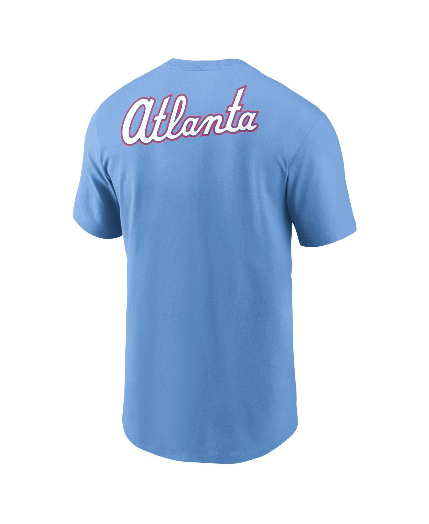 Мужская футболка Nike Light Blue Atlanta Braves City Connect Club — фото 4
