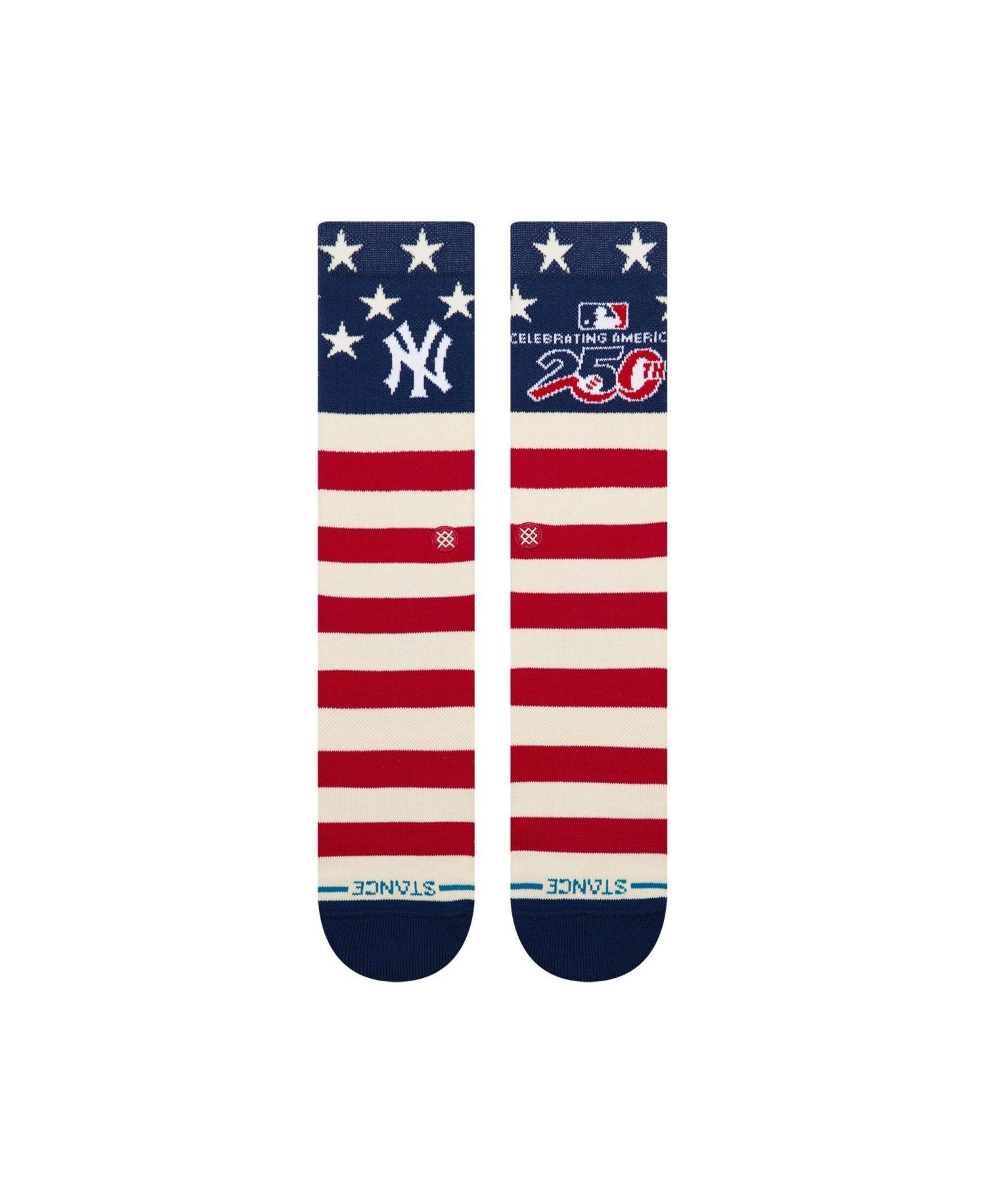 Men's and Women's New York Yankees American's 250th Crew Socks