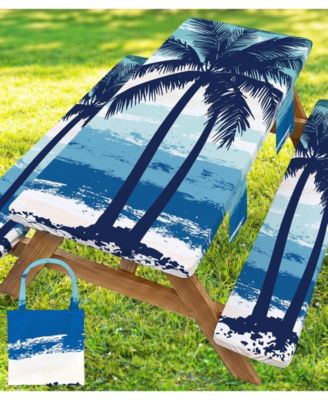 Waterproof Picnic Table Cover With Bench Covers Set For Camping Outdoor Travel