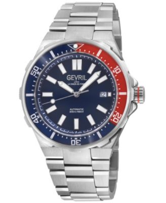Men's Swiss Made Ticonic Swiss Automatic Silver Stainless Steel Bracelet Watch