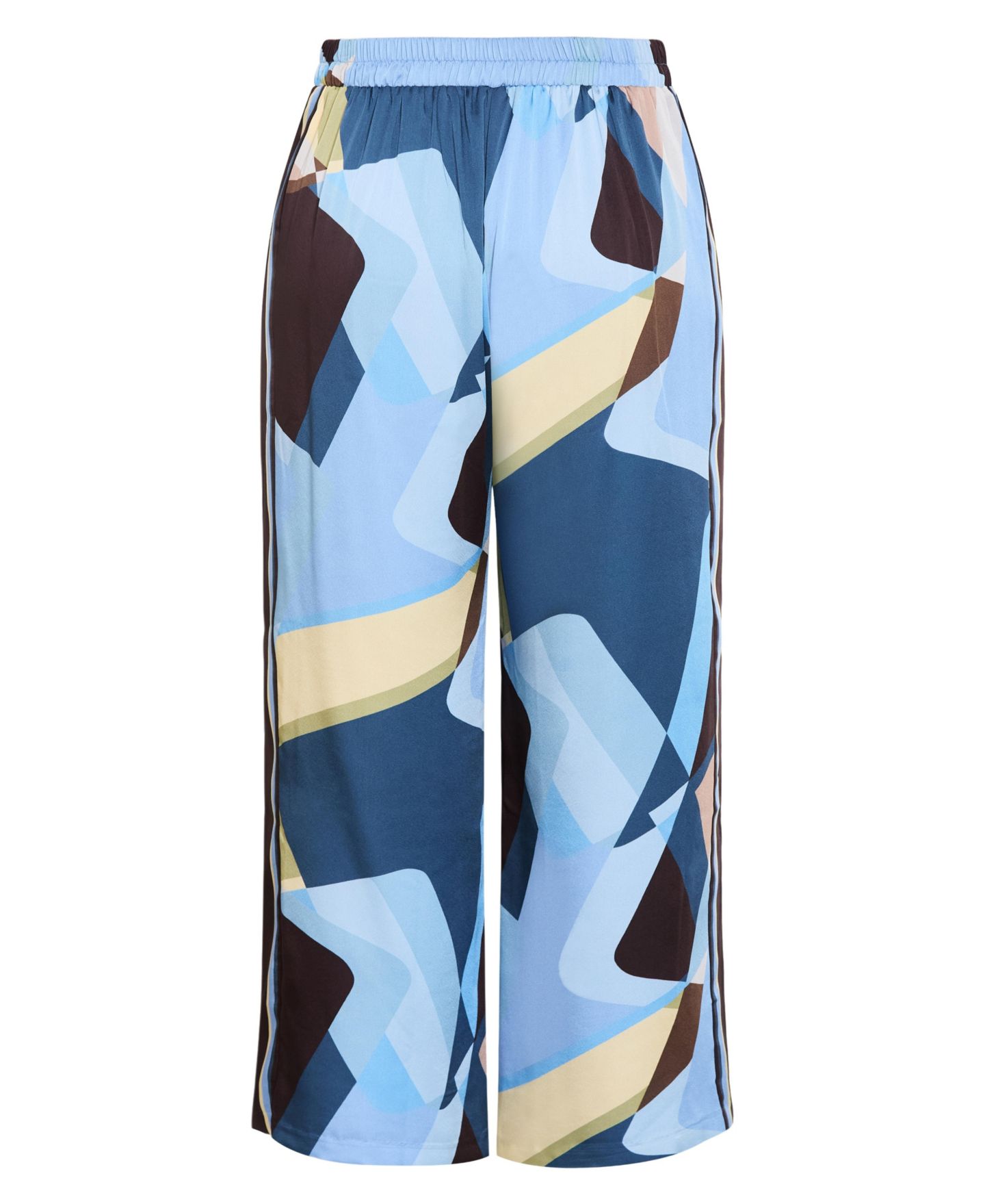 Женские брюки CITY CHIC Plus Size Amaya Abstract Print Wide Leg Pant, цвет: Синий — фото 5