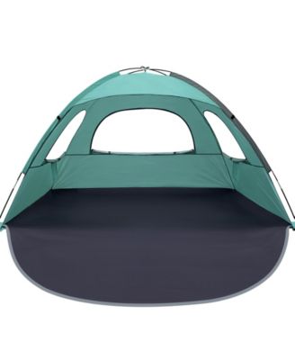 Beach Tent Sun Shade Shelter Extendable Floor Mesh Windows