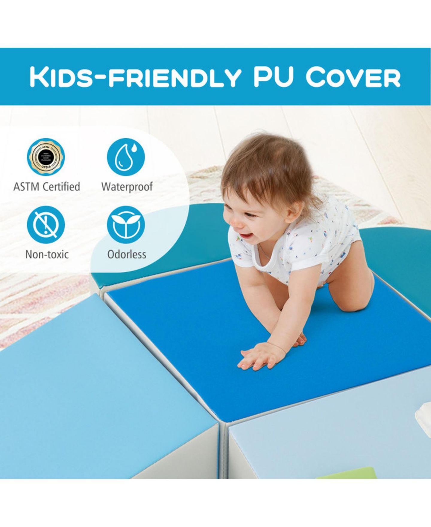 Детский игровой набор SUGIFT Soft-Play Foam-Climbing 6-Piece Playset, Ages 1+, цвет: Open Miscellaneous — фото 5