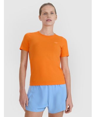Women's Running Interlock-Knit Short-Sleeve Crewneck T-Shirt