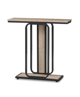 Modern 29.5" 2-Tier Narrow Entryway Table for Hallway and Living Room
