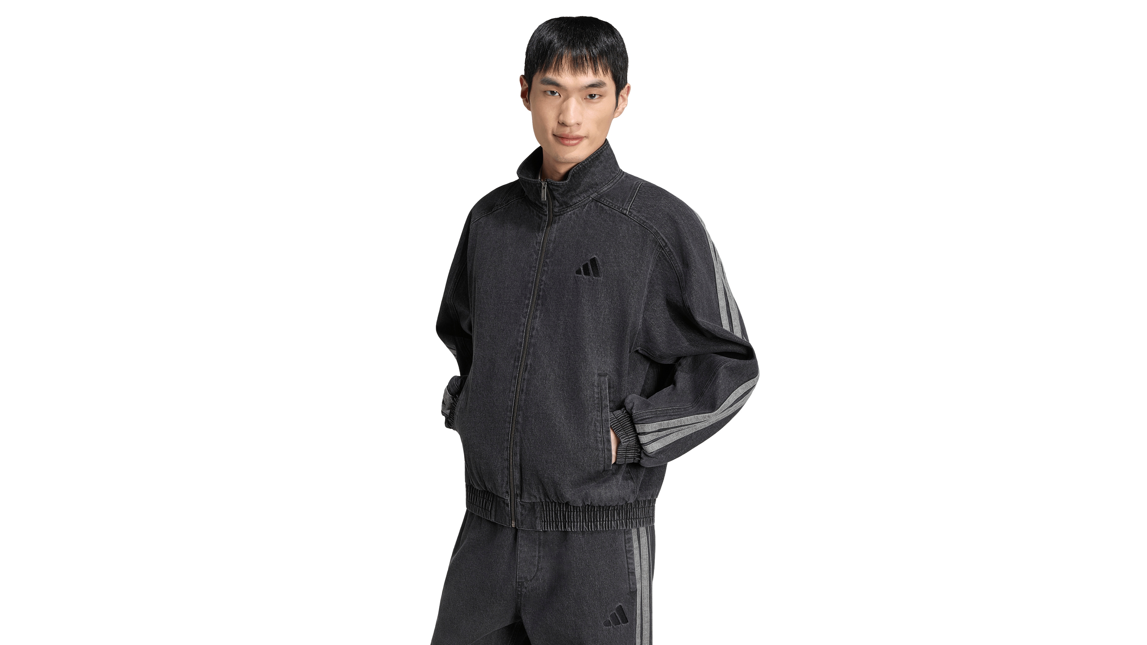 adidas Men's Stadium Denim Track Jacket