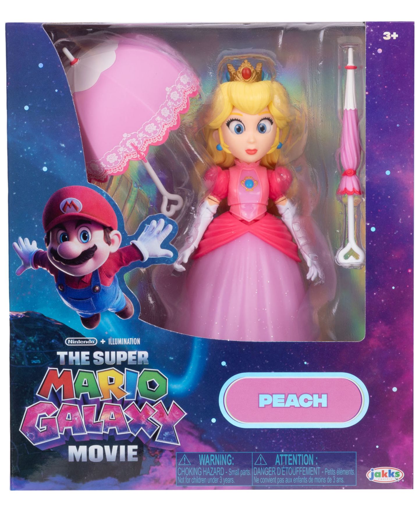 Детские фигурки Macy's Super Mario Princess Peach 5" 3-Piece Action Figure, Ages 3+ — фото 3