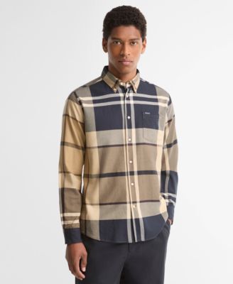 Men's Dunoon Tailored-Fit Tartan Twill Shirt