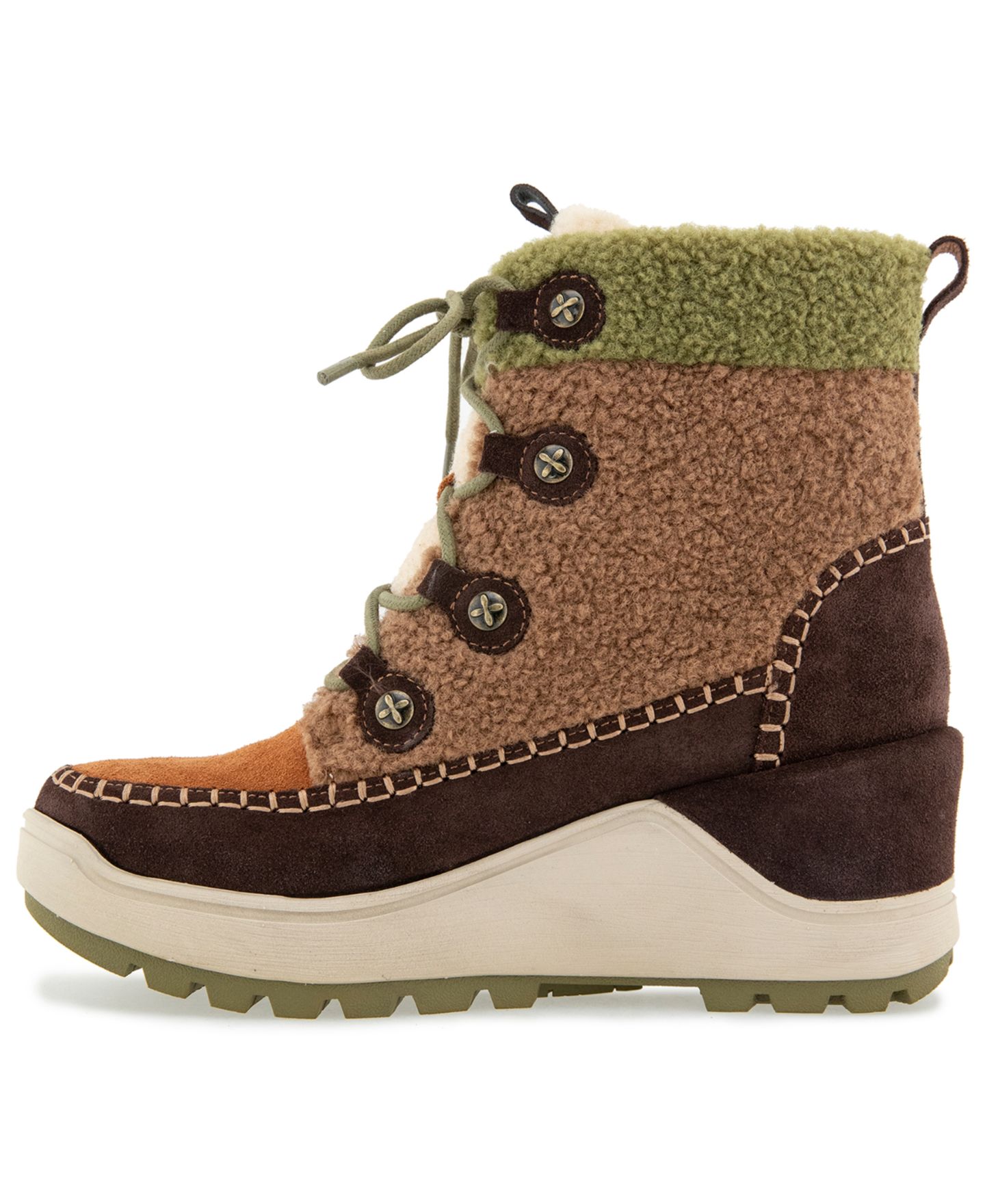 Женские ботинки Jambu Melrose Round Toe Casual Booties, цвет: Рыжевато-коричневый разноцветный — фото 6