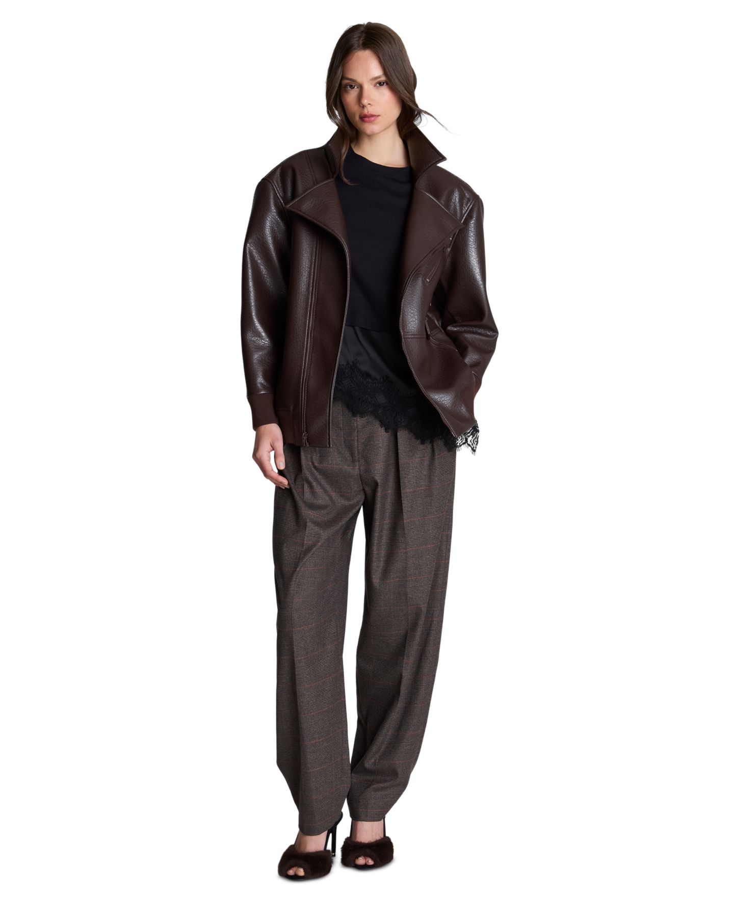 Женская футболка Kenneth Cole Combo Lace, цвет: Чёрный — фото 4
