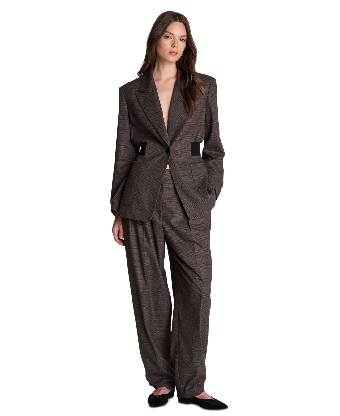 Женский пиджак Kenneth Cole Rib Waisted Blazer, цвет: Разноцветный — фото 2