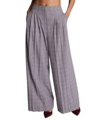 Women's Boyfriend High-Rise FF Triple Pleat Wide Leg 