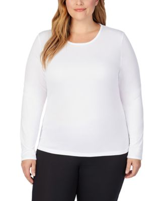 Plus Size Climatesmart Long-Sleeve Crewneck Top