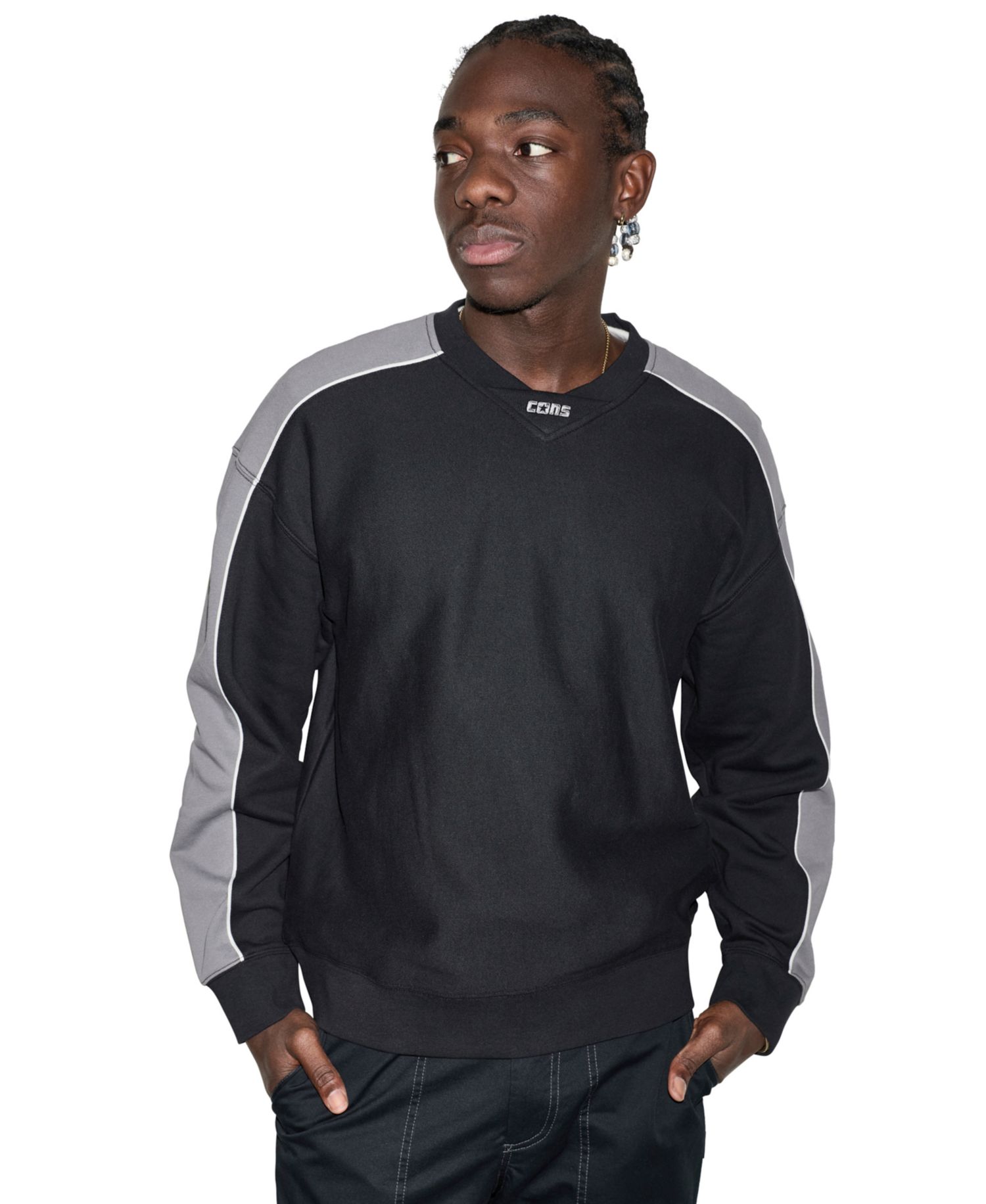 Men's Color-Block Crewneck Sweatshirt