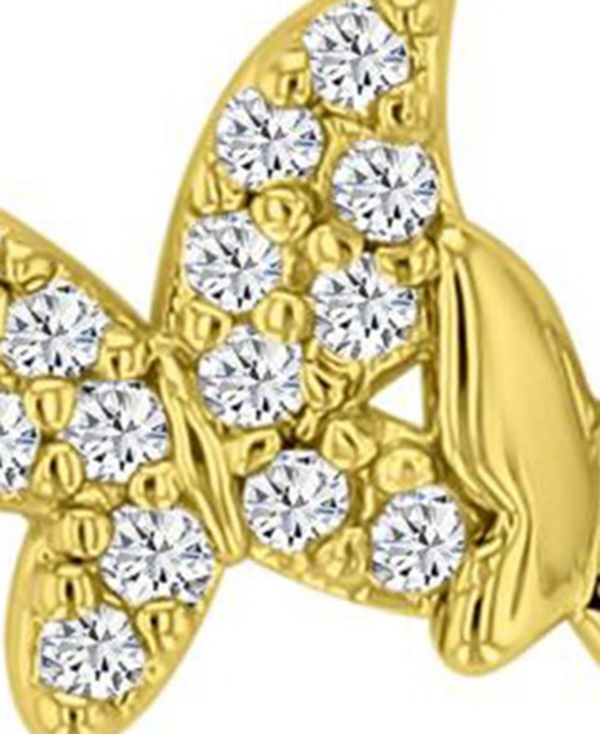 Macy's 14k Gold-Plated Dual Butterfly Earrings