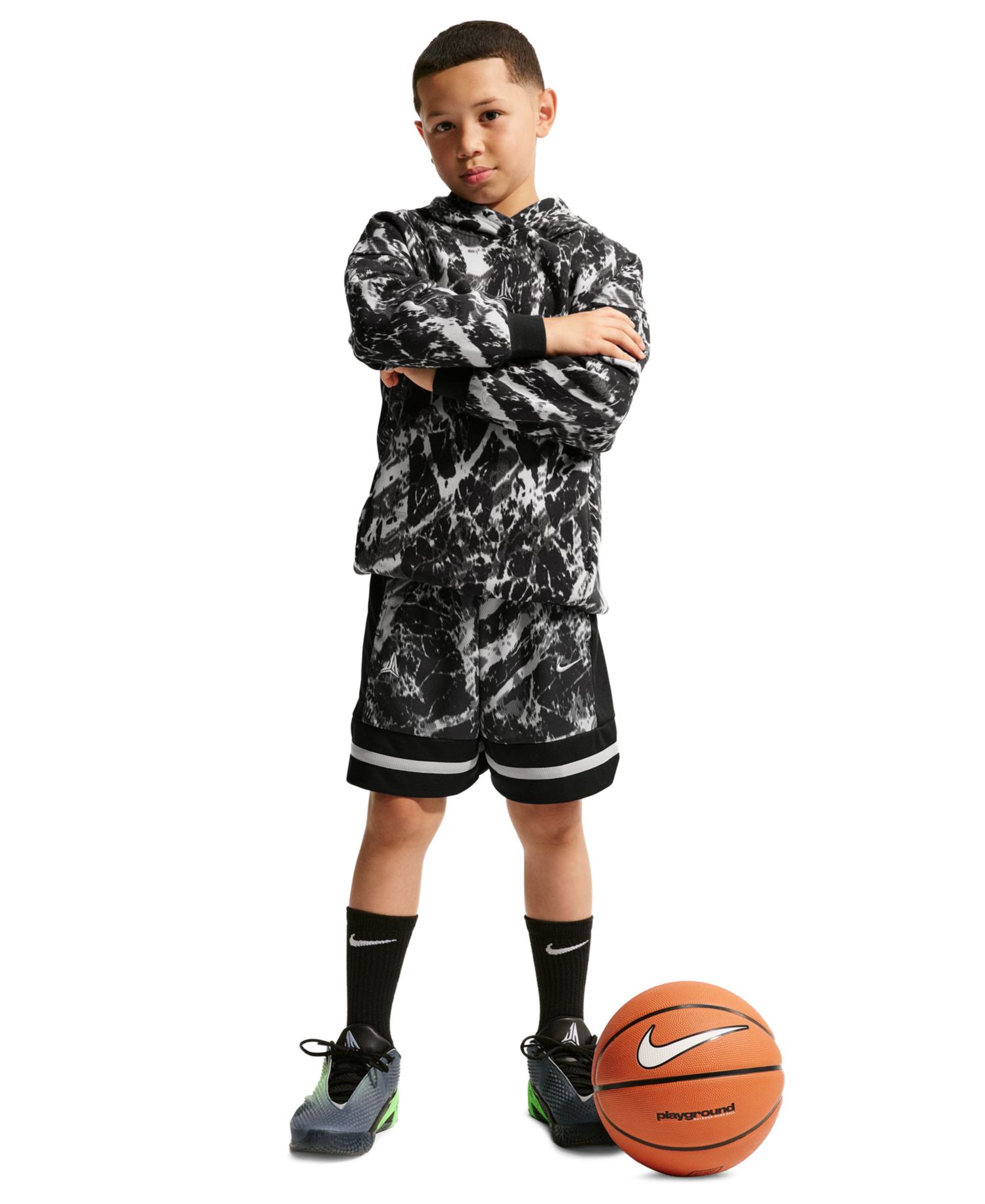 Ja Morant Boys' and Girls' 8-20 Club Fleece Oversized Basketball Hoodie