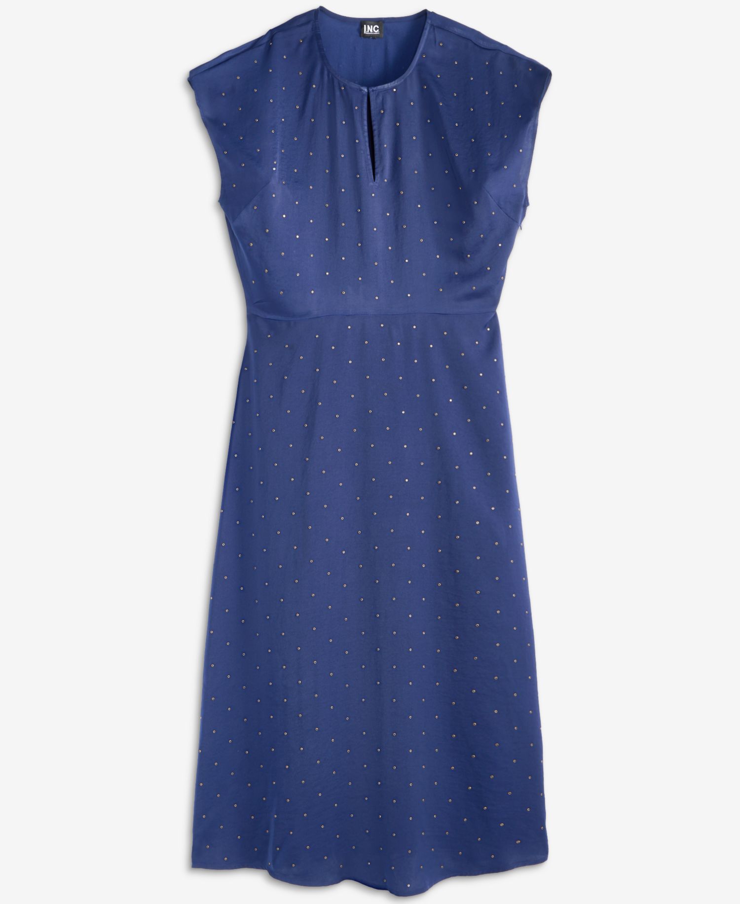 Women's Crystal Embellished Satin Midi Dress